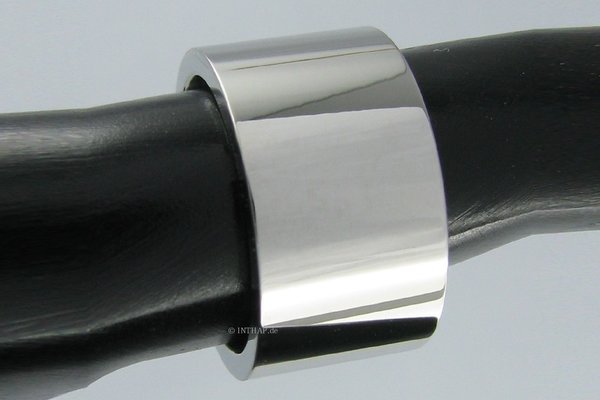Edelstahlring - 10 mm breit - Ring Edelstahl Fingerring Bandring