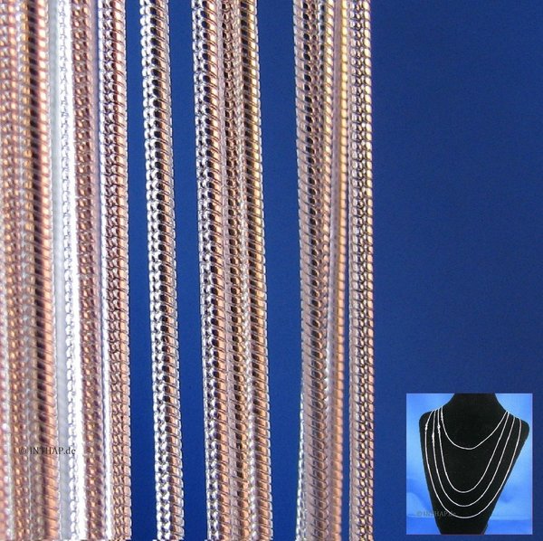 Schlangenkette - klassische Kette Halskette Damen Herren |KA