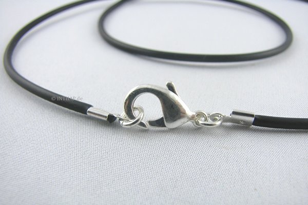Kette schwarz |Si - Band Halskette Damenkette Herrenkette