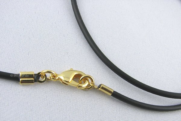 Kette schwarz |Go - Band Halskette Damenkette Herrenkette