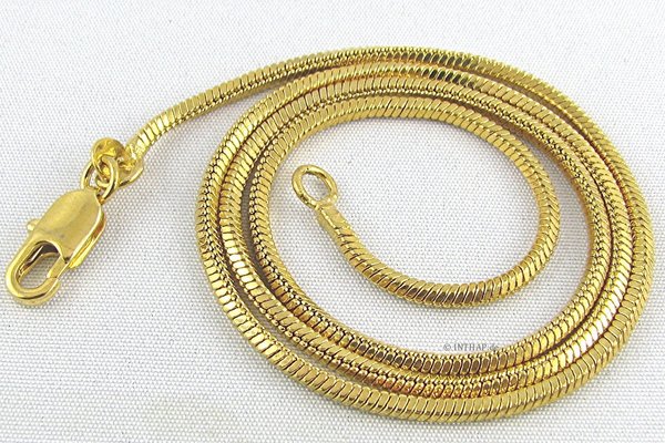 Goldkette - Schlangenkette Halskette Kette vergoldet