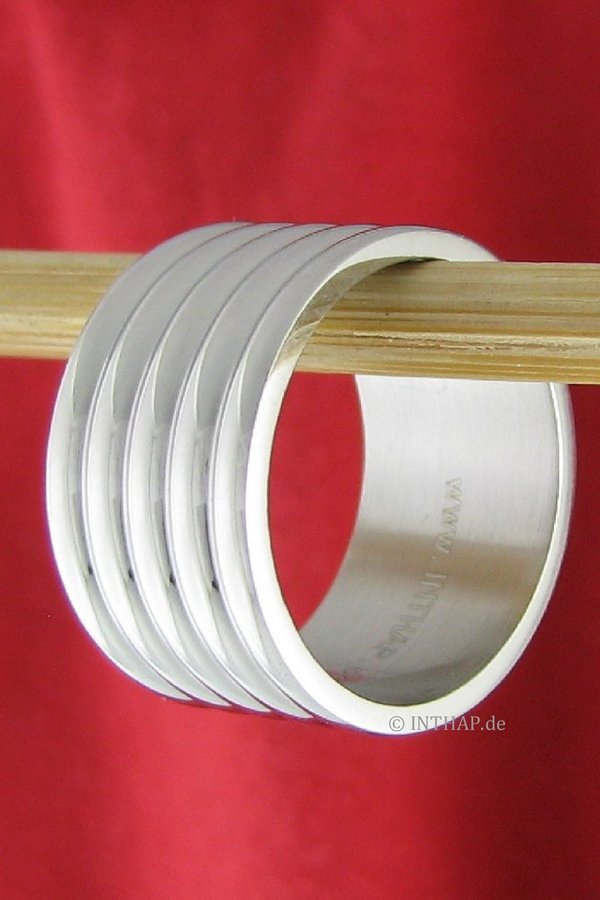 Edelstahring - extra breit - Ring aus Edelstahl Fingerring Bandring