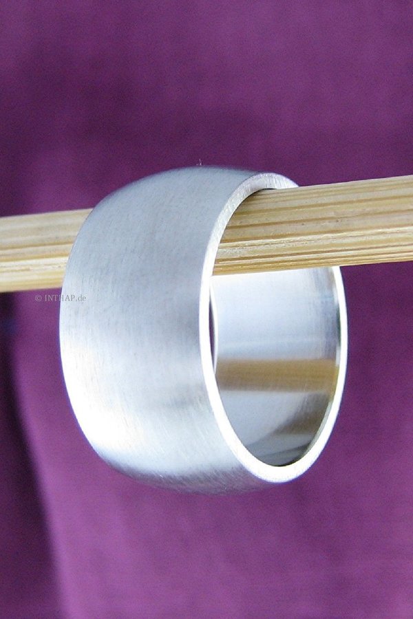 Edelstahlring - Ring aus Edelstahl - 10 mm breit - matt