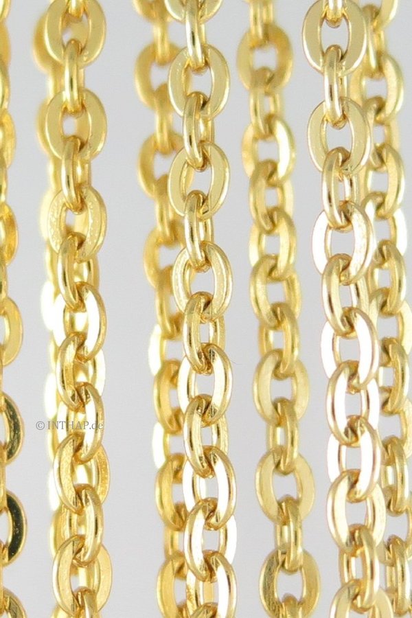 Goldkette - gold - Halskette Kette Ankerkette Damenkette Herrenkette