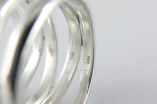925 Sterling Silber Ring - Silberring extra breit Fingerring |Ino41