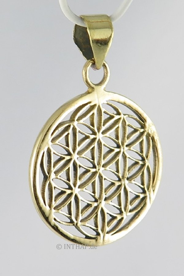 Medaillon Blume des Lebens - Anhänger Amulett |InoM09