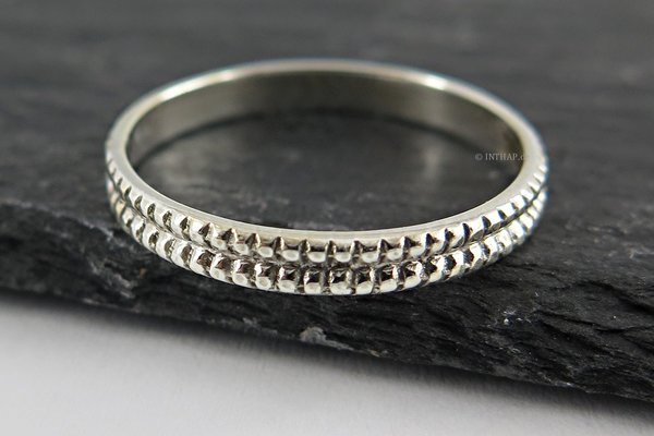 925 Silber Ring - Fingerring schmal Bandring Silberring |Ino55