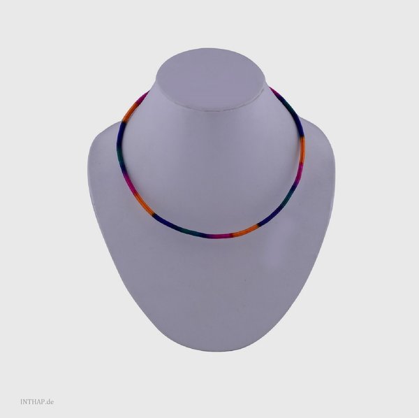 Regenbogen Collier - Halskette Halsreifen Halsring