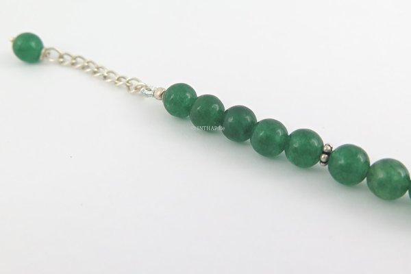 Armband - Jadearmband 925 Silber Damenarmband - Jade grün