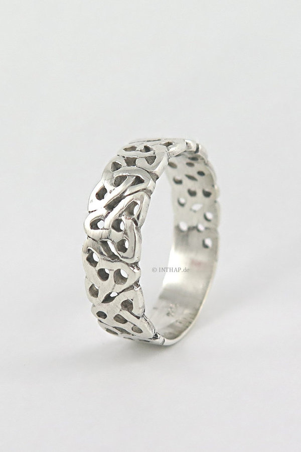 925 Ring Keltischer Knoten - Wikinger Vikings Ring Silberring