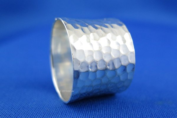 925 Silber Ring - Silberring Bandring Fingerring 2 cm breit